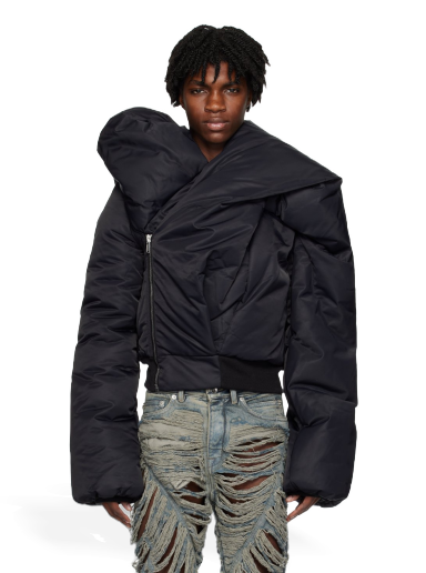Bomberjakke Rick Owens DRKSHDW Doll Down Bomber Jacket Sort | DU02C5775 BR