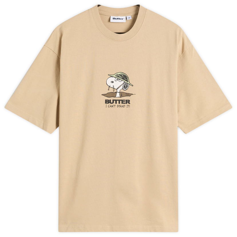 T-shirt Butter Goods Peanuts Can't Stand It Graphic T-Shirt Beige | BGBP240101-WSA