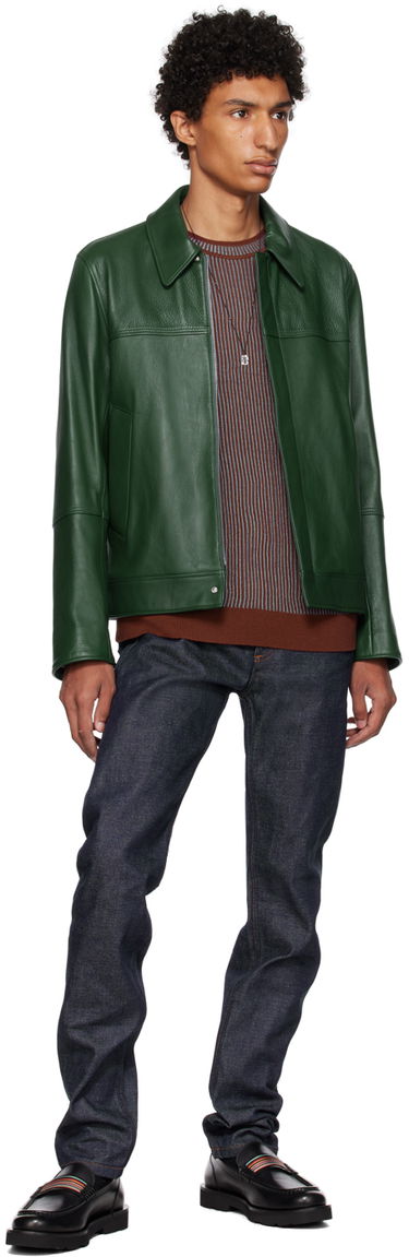 Sweater Paul Smith Paul Smith Crewneck Ribbed Knit Sweater Brun | M1R-270Y-L02095, 3