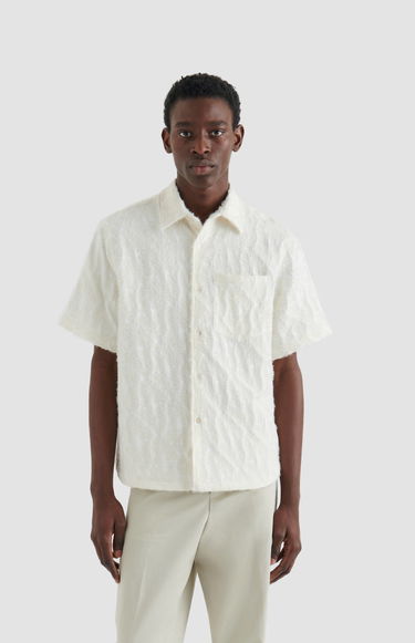 Skjorte AXEL ARIGATO Wade Bubble A Shirt Hvid | A2203001, 8