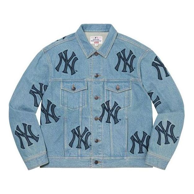 Jakke Supreme Supreme x Yankees Denim Jacket Blå | SUP-FW21-148