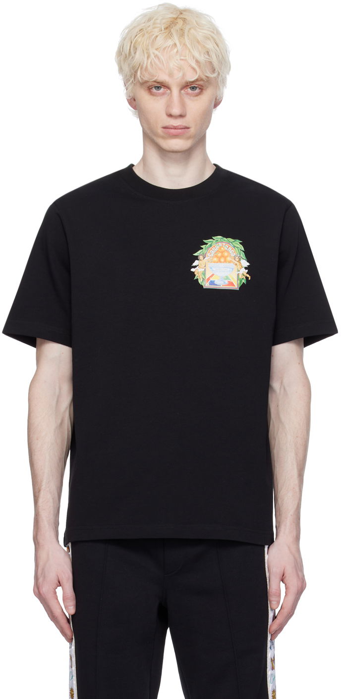T-shirt Casablanca SSENSE x Triomphe D'Orange T-Shirt Sort | MPS24-JTS-001-13, 0