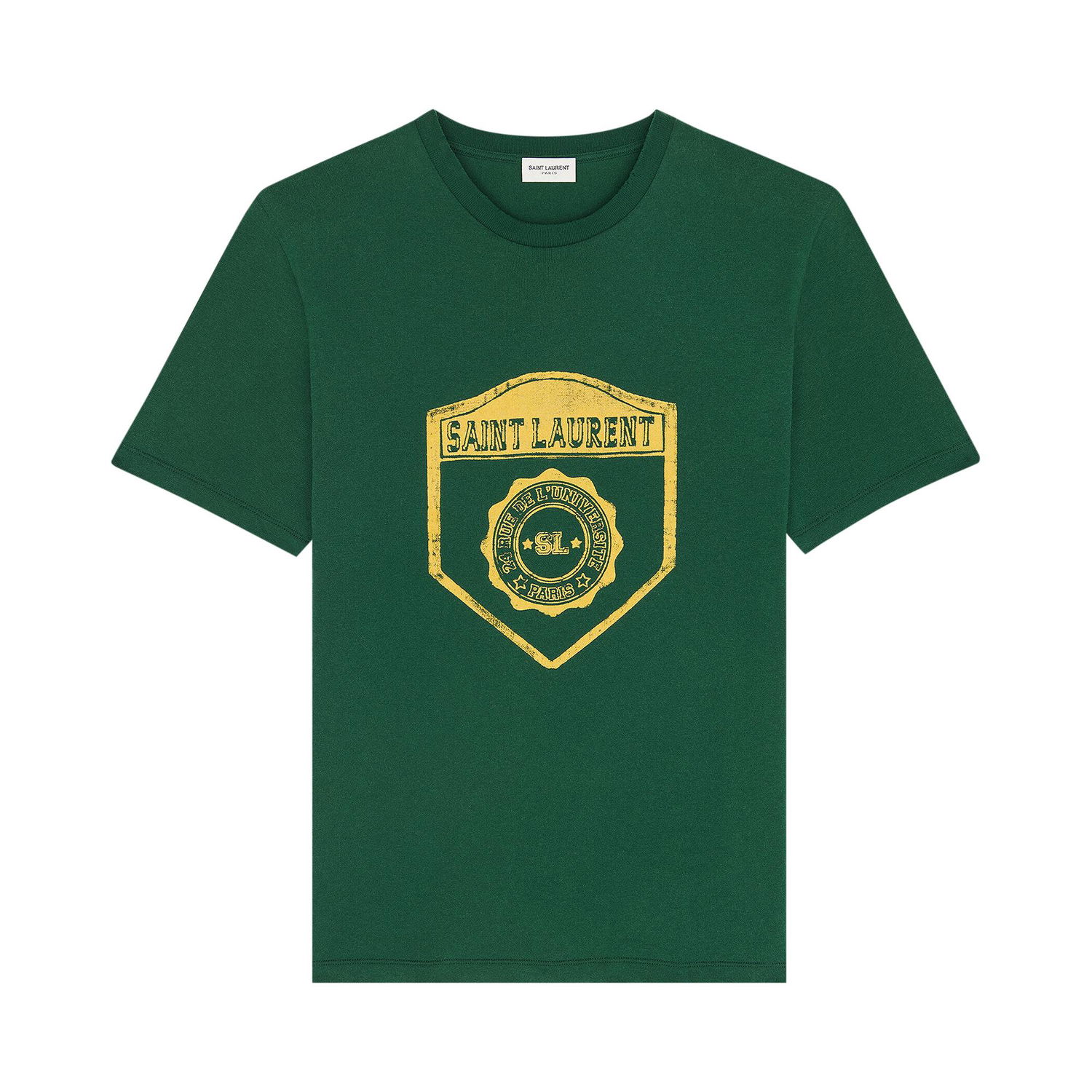 T-shirt Saint Laurent T-Shirt Grøn | 686609 Y36RO 3842, 1