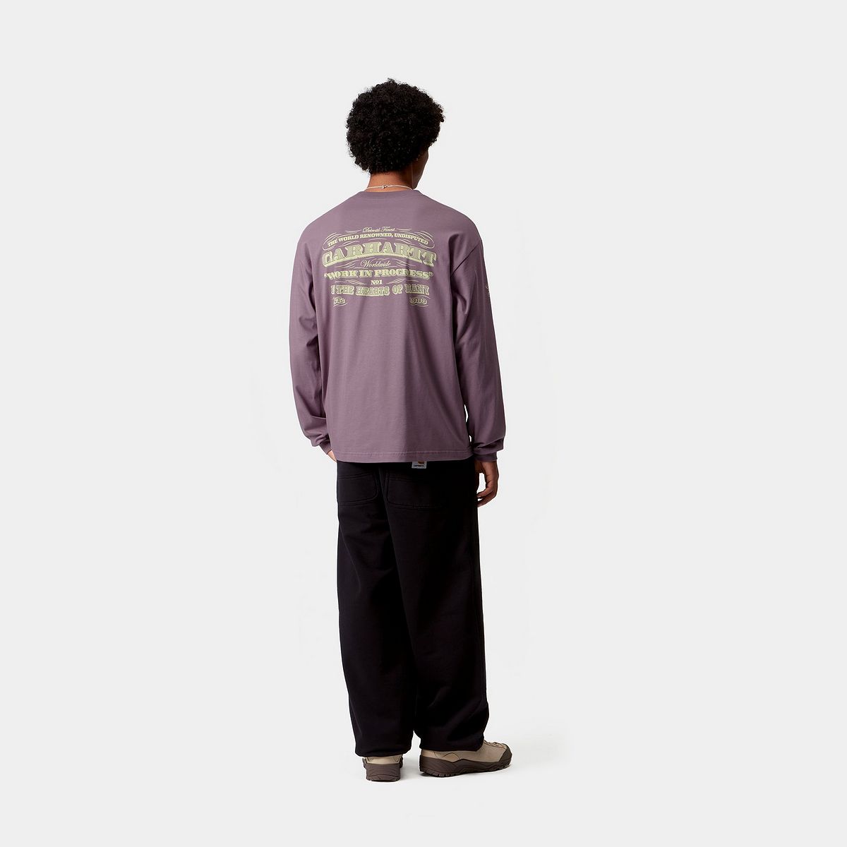 T-shirt Carhartt WIP Carhartt WIP 3 One 3 Long Sleeve T-Shirt Lilla | I035504_9, 1