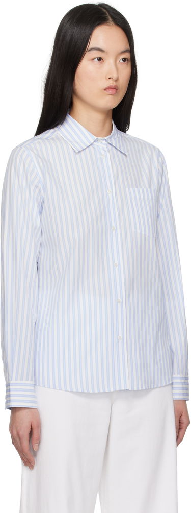 Skjorte Max Mara Weekend Max Mara Bahamas Striped Button-Down Shirt Lyserød | 2515111081600, 4