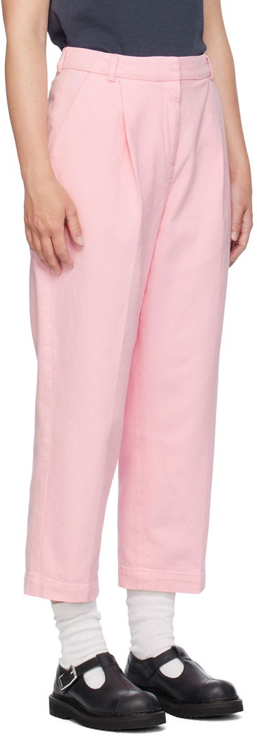 Bukser YMC Market Pleated Trousers Lyserød | Q4WMB, 1