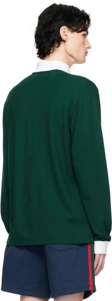 Polo skjorte Casablanca Long Sleeve Polo Grøn | MPS25-JTP-270-01, 2