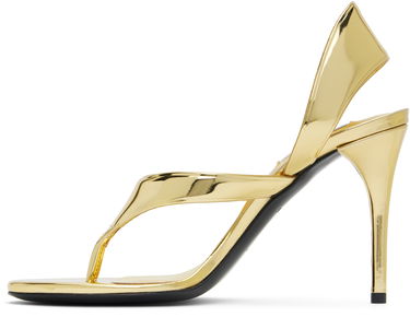 Tilbehør Alaïa ALAÏA Heeled Thong Sandals Metalisk | AA3S122CK298, 2