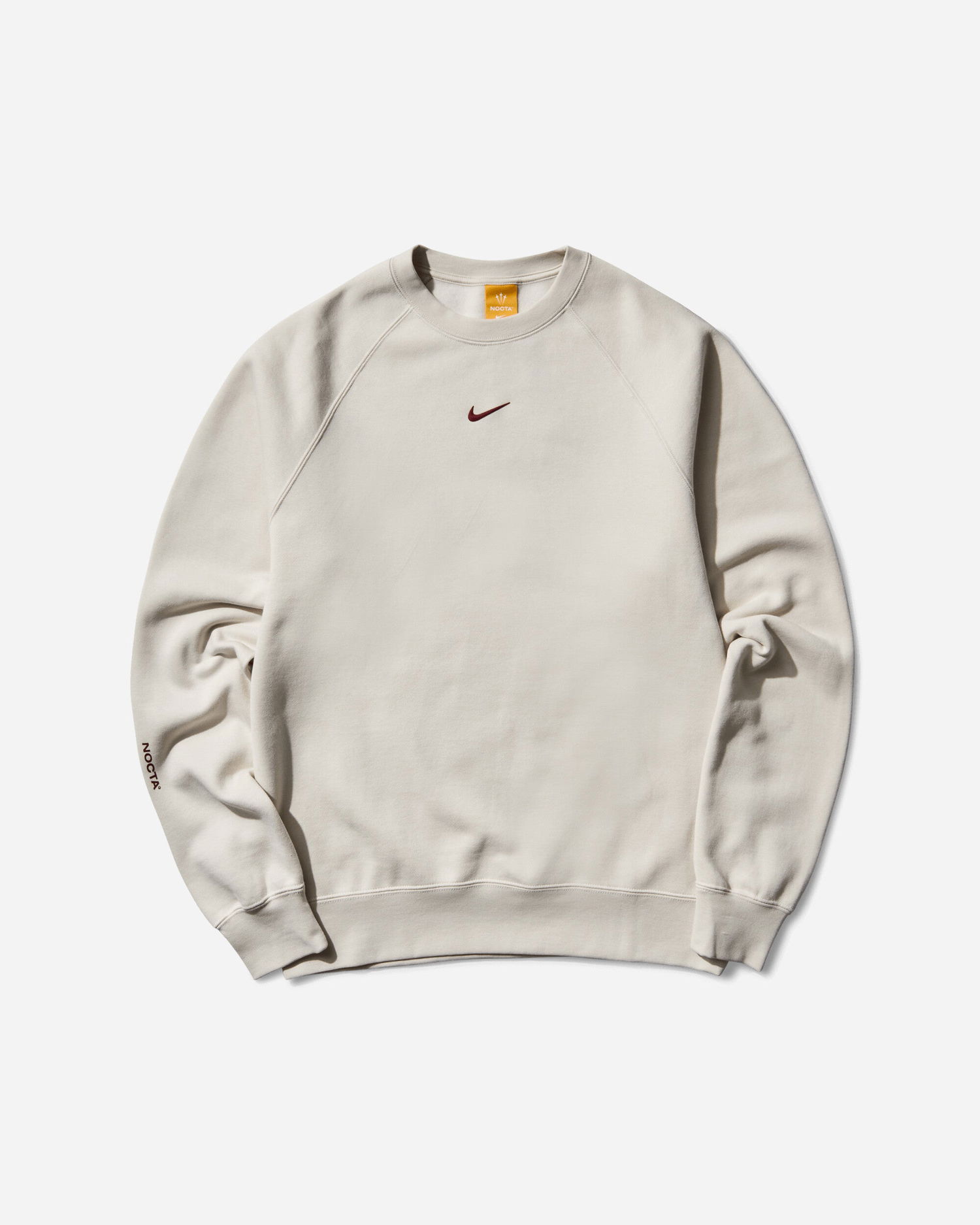Sweatshirt Nike NOCTA Fleece Crewneck Sweatshirt Beige | FN8160-104, 1