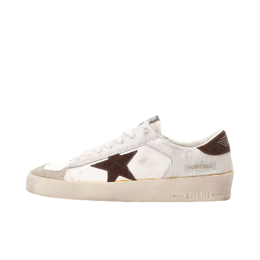 Sneakers og sko Golden Goose Stardan Pony Hair White Brown Hvid | GMF00128.F004007.81999