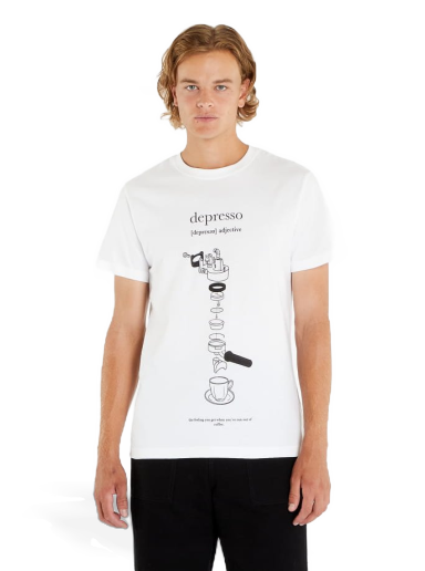 T-shirt Urban Classics Depresso Tee Hvid | MT2029-00220