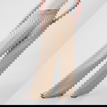 Bukser GAP Gauze Wide Leg Pants Bedrock Beige | 855967-01, 1