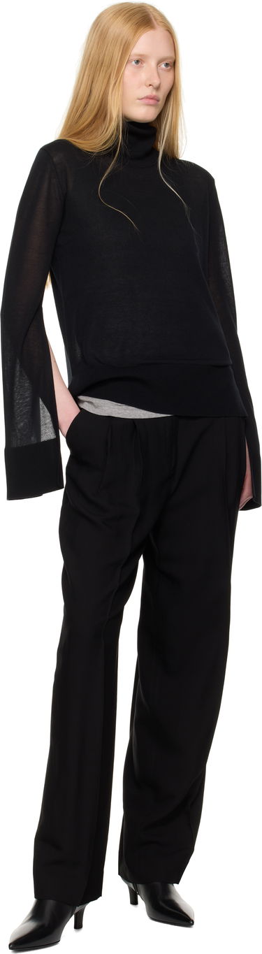 Bukser TOTEME TOTEME Double-Pleat Straight-Leg Trousers Sort | 252-WRB0289-FB0459, 3