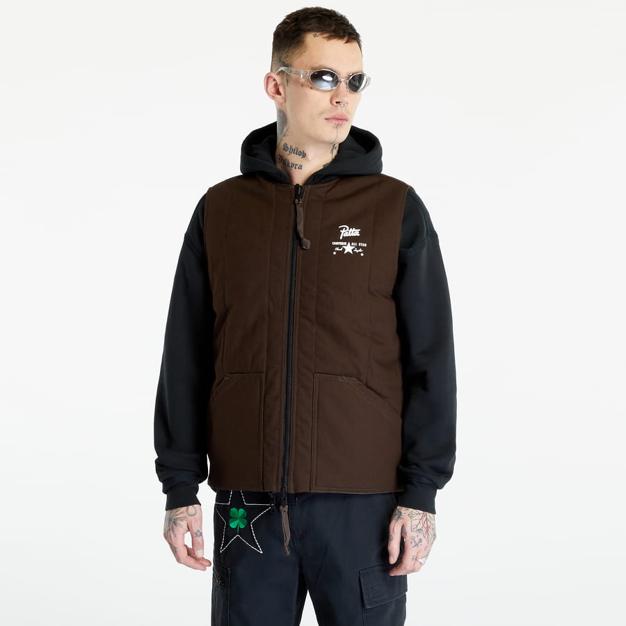 Vest Converse x Patta Four-Leaf Clover Utility Reversible Padded Vest Brun | 10024665-A01, 0
