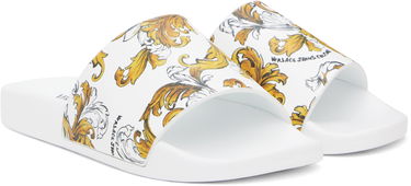 Tilbehør Versace Versace Jeans Couture Outline Barocco Pool Slides Hvid | E78VA3SQ3_EZS365, 3