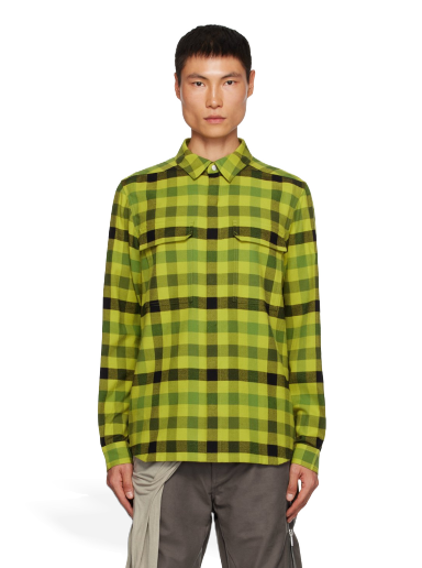 Skjorte Rick Owens Brushed Shirt Gul | RU02C7236 CP