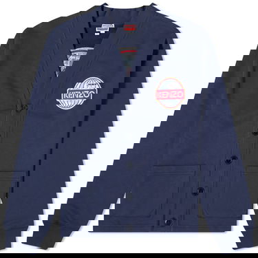 Sweater KENZO Globe Classic Cardigan Mørkeblå | FD65SW0904ME-77, 0
