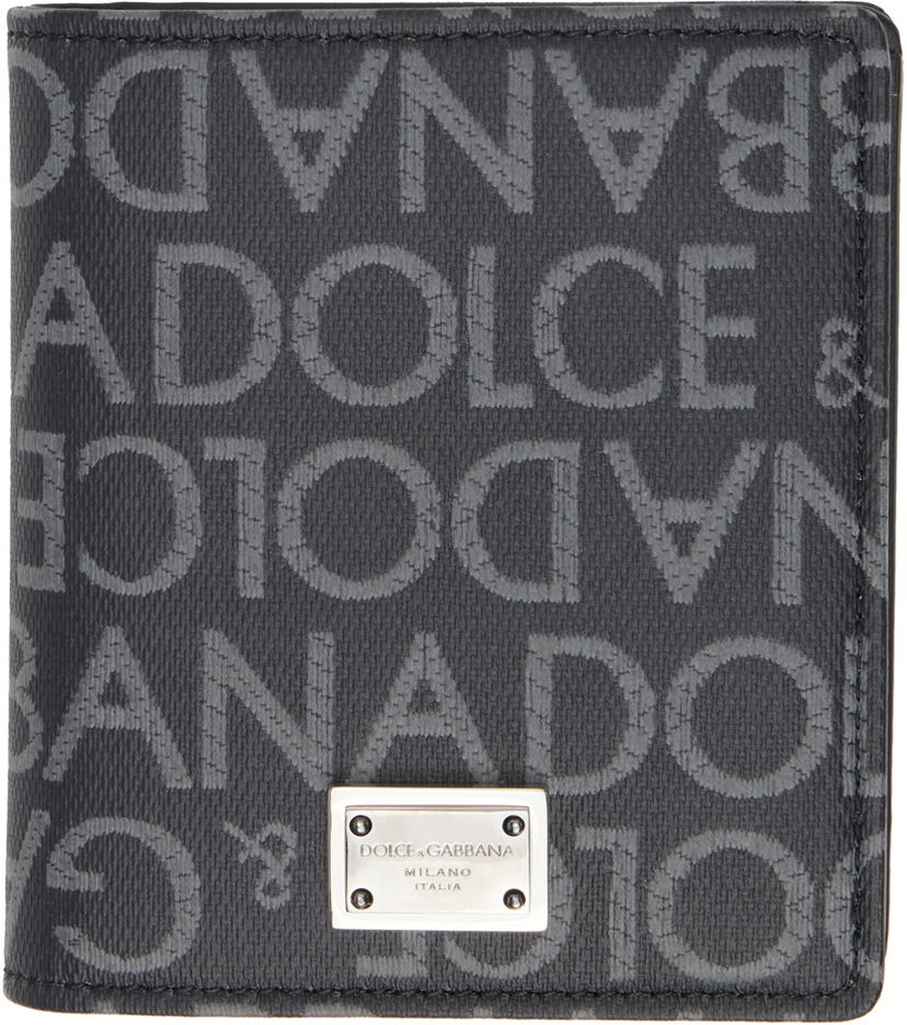 Tegnebog Dolce & Gabbana Coated Jacquard Bifold Wallet Sort | BP3324AJ705