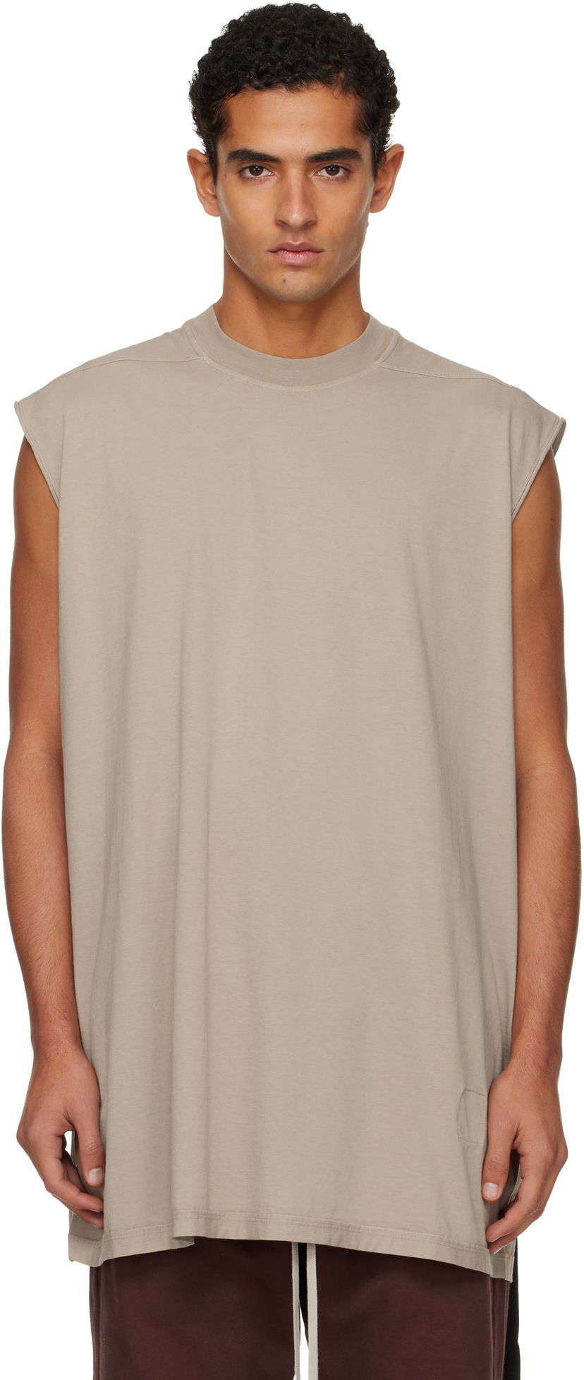 Tanktop Rick Owens DRKSHDW Concordians Tarp Sleeveless T-shirt Beige | DU02E7158 RN