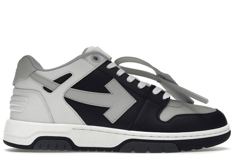 Sneakers og sko Off-White Out Of Office OOO Low Tops Light Grey Black Sort | OMIA189F22LEA0010709, 0