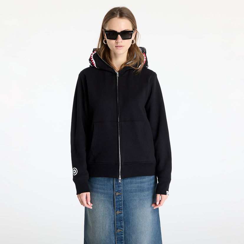 Sweatshirt BAPE A BATHING APE 2nd Shark Full Zip Hoodie Sort | 001ZPK701006M BLK