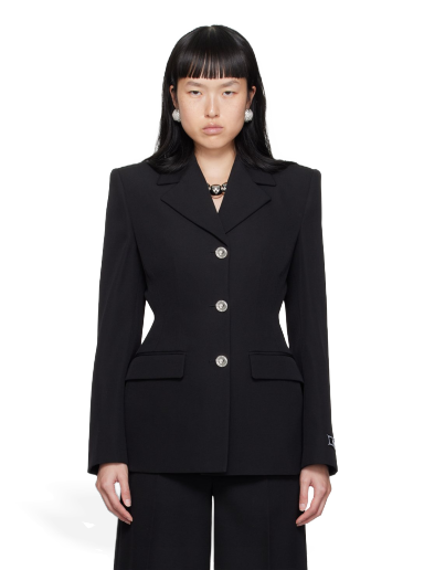 Jakke Versace Hourglass Blazer Sort | 1012080_1A06750
