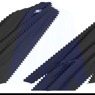 Jakke Universal Works Kyoto Work Jacket Seersucker Mørkeblå | 32722-WSI, 1