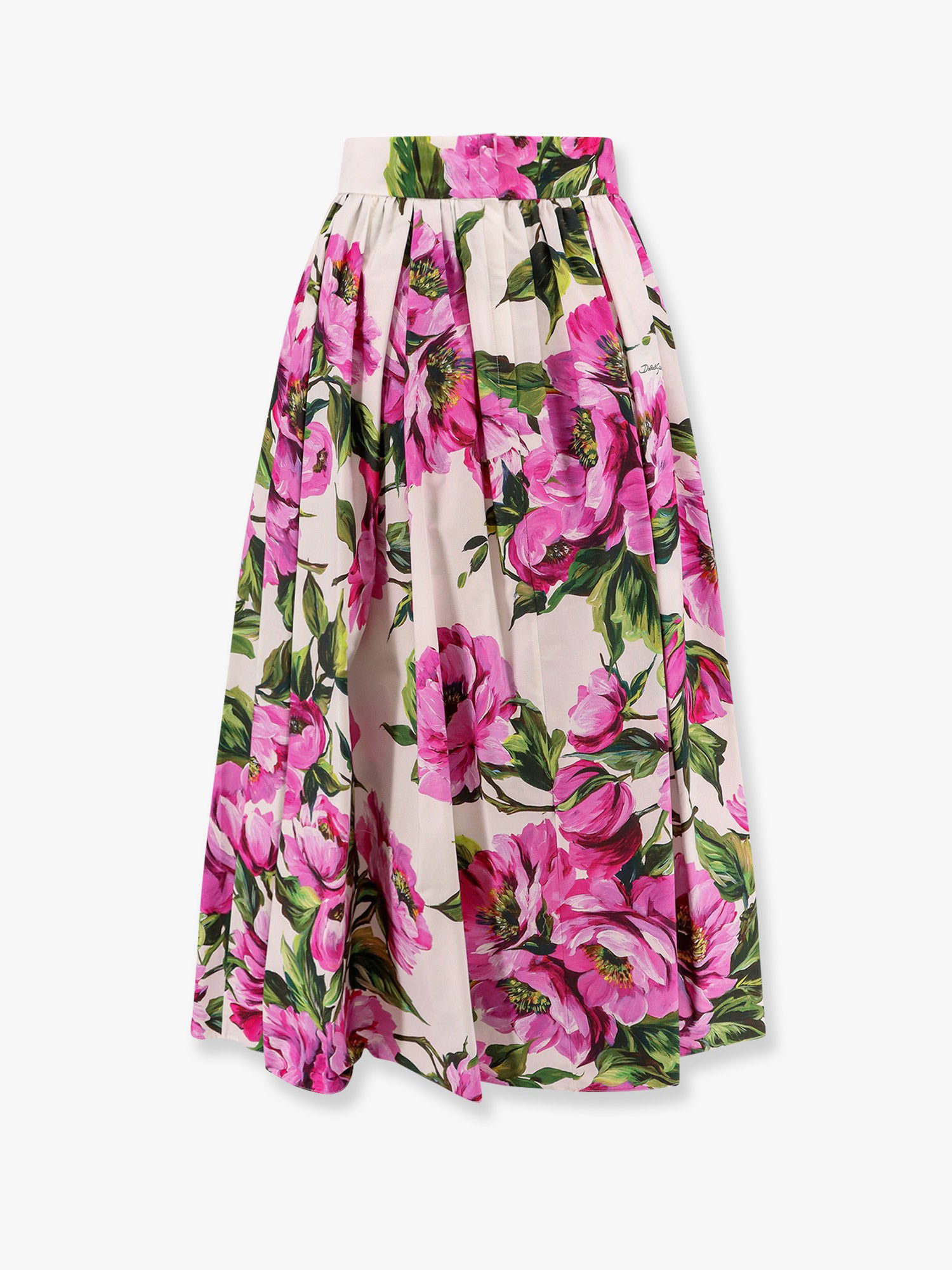Nederdel Dolce & Gabbana Dolce & Gabbana Peony Print Pleated Midi Skirt Flerfarvet | F4CULTHS5S3HA5KR, 1