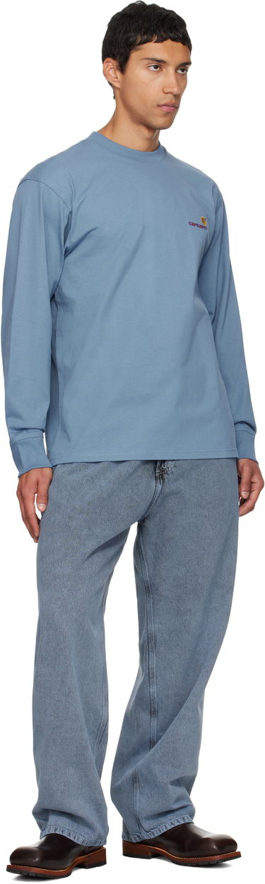 Jeans Carhartt WIP Single Knee Jeans Blå | I035819, 3