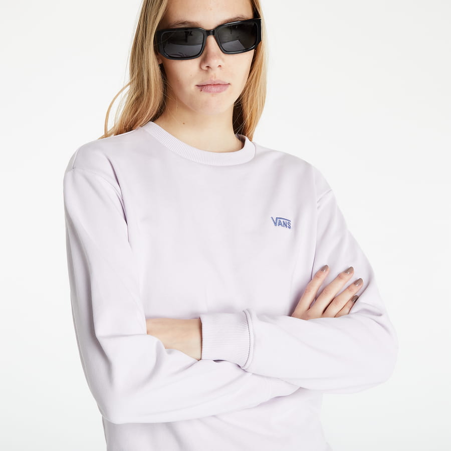 Sweatshirt Vans W Flying V Boyfriend Crew Hvid | VN0A5AQ1YEU1, 1