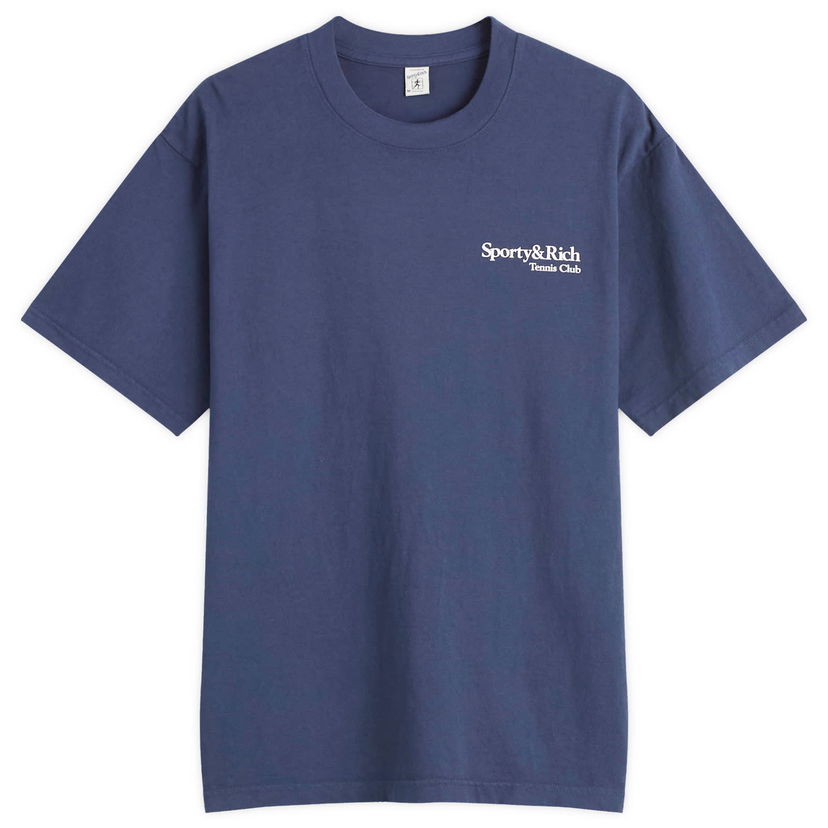 T-shirt Sporty & Rich Sporty & Rich Play Tennis T-Shirt, Size Large Blå | TO043621425BL106
