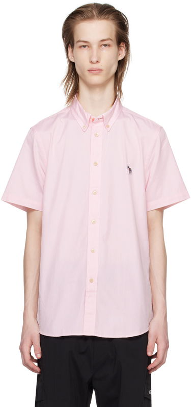 Skjorte Paul Smith PS Paul Smith Zebra Short Sleeve Shirt Lyserød | M2R-285U-FZEBRA-20, 0