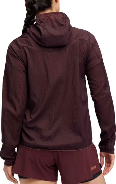 Vindjakke Hoka One One Skyflow Lightweight Hooded Full-Zip Jacket Bourgogne | 1141671-bkc, 1
