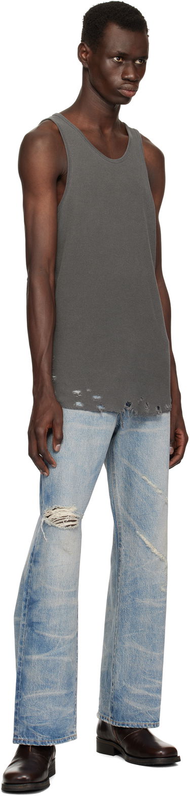 Tanktop John Elliott John Elliott Folsom Thermal Tank Top Grå | A066M66279A, 3