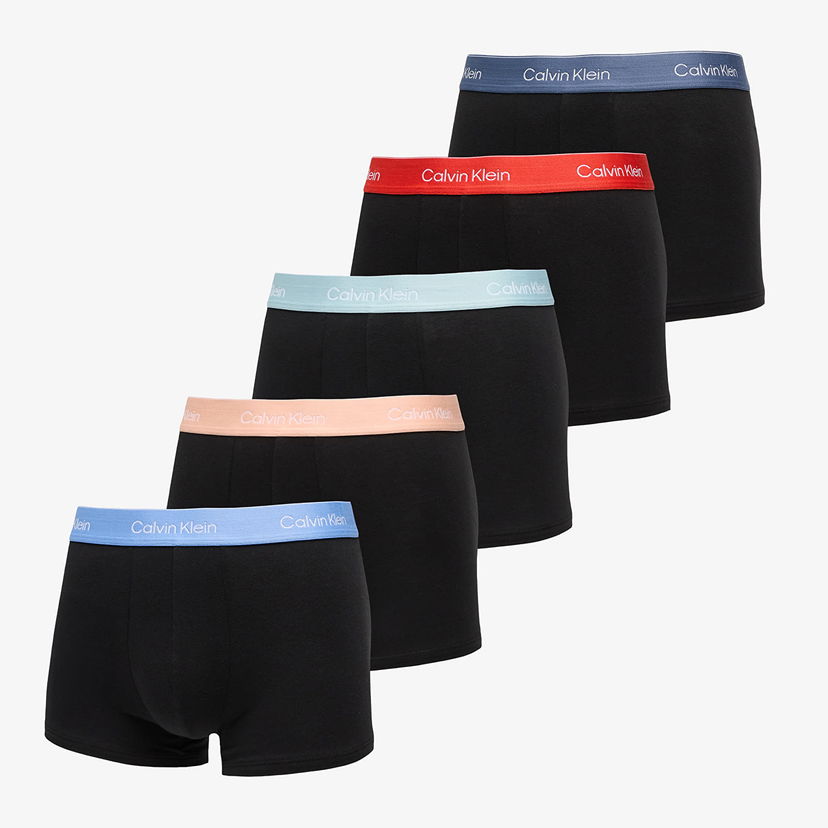 Boksere CALVIN KLEIN Calvin Klein 5-Pack Trunk Boxer Briefs Sort | LV00NB4393 VQR