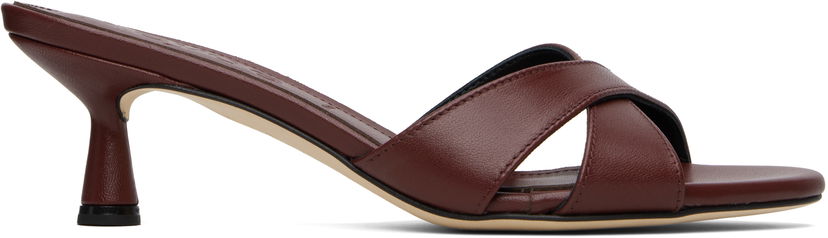 Tilbehør Aeyde Aeyde Vero Leather Mules Bourgogne | A11-HS-PRAR55ST164-SS25-955-007
