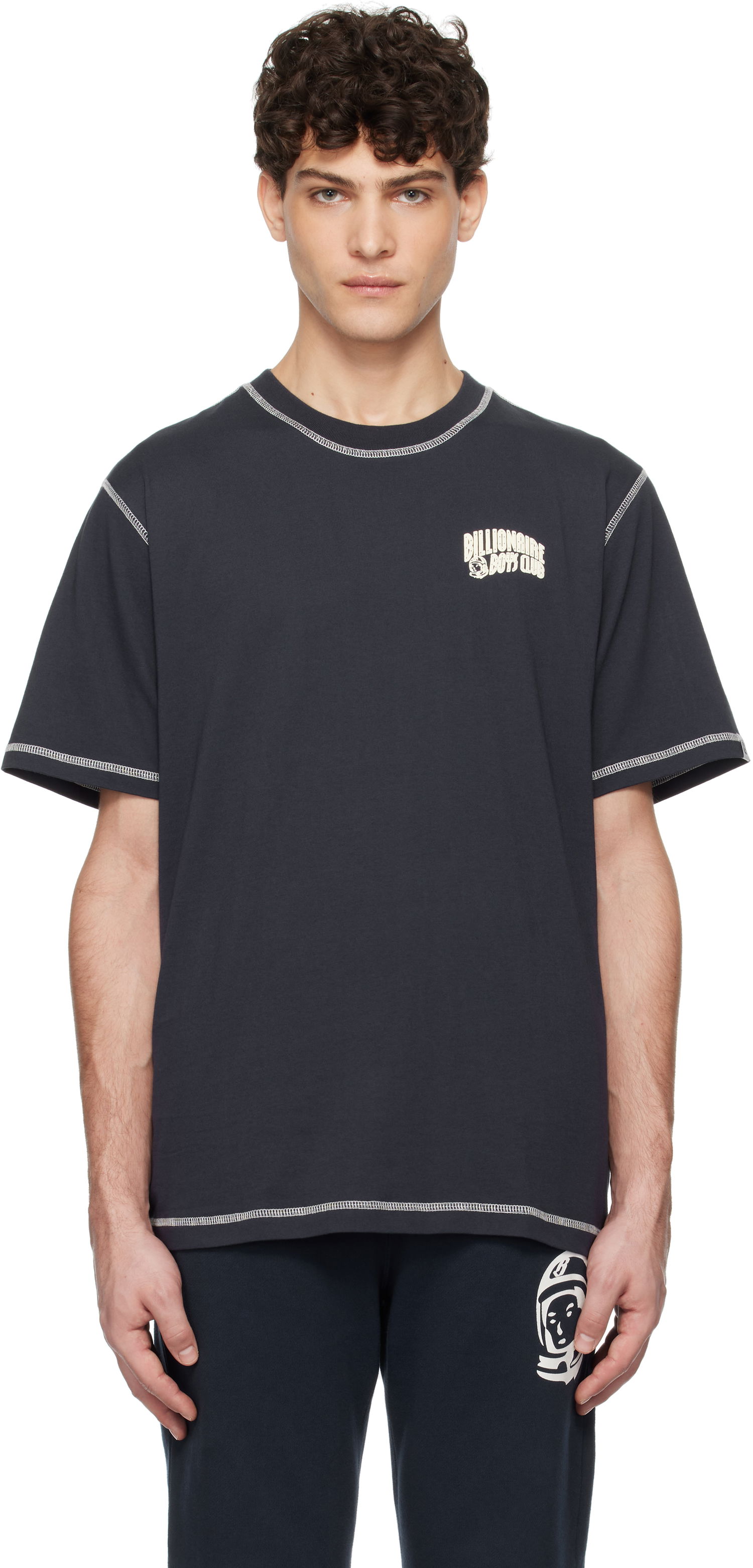 T-shirt BILLIONAIRE BOYS CLUB Billionaire Boys Club Small Arch Logo Contrast Stitch T-Shirt Mørkeblå | BC24210, 0