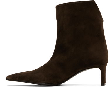 Tøj Khaite KHAITE Ona Suede Ankle Boots Brun | F1100-726, 2