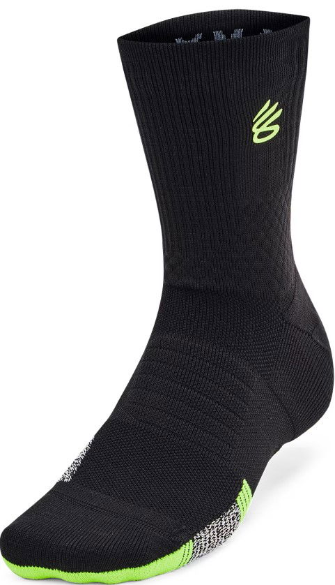 Sokker Under Armour Curry UA AD Playmaker Mid Crew Socks Sort | 1376231-004, 0