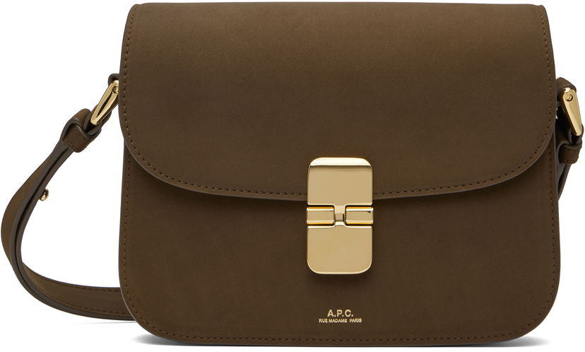 Skuldertaske A.P.C. A.P.C. Grace Small Shoulder Bag Brun | PXCAT-F61413
