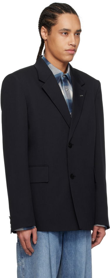 Jakke WOOYOUNGMI Wooyoungmi Single-Breasted Wool Blazer Sort | W251CJ01, 1
