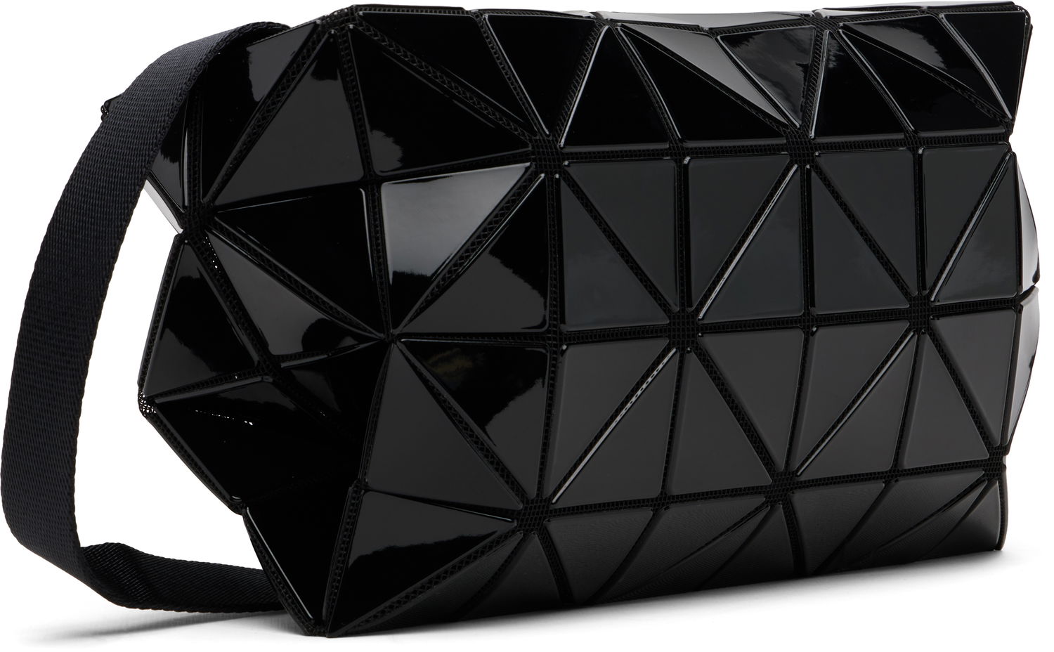 Skuldertaske BAO BAO ISSEY MIYAKE Glossy Triangular Panel Carton Shoulder Bag Sort | BB58AG422, 1