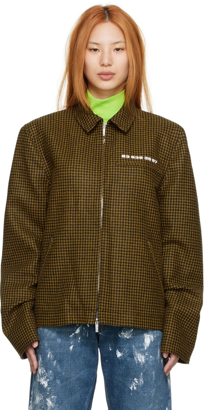 Jakke VETEMENTS Wool Zip-Up Jacket Brun | VL12JA100Y