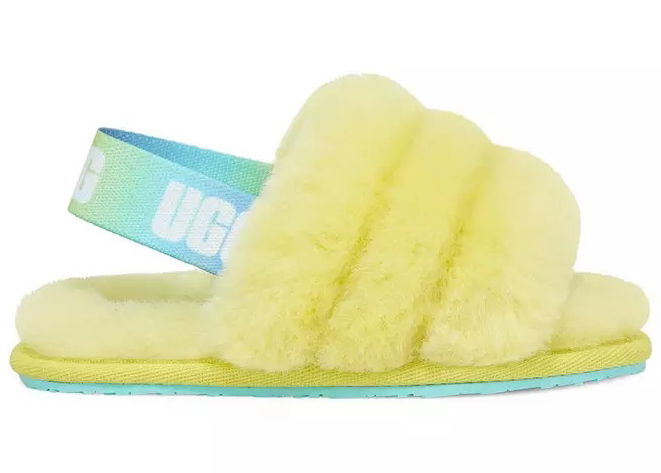 Sneakers og sko UGG Fluff Yeah Slide Pollen Gradien Gul | 1120032T-PGRD, 0