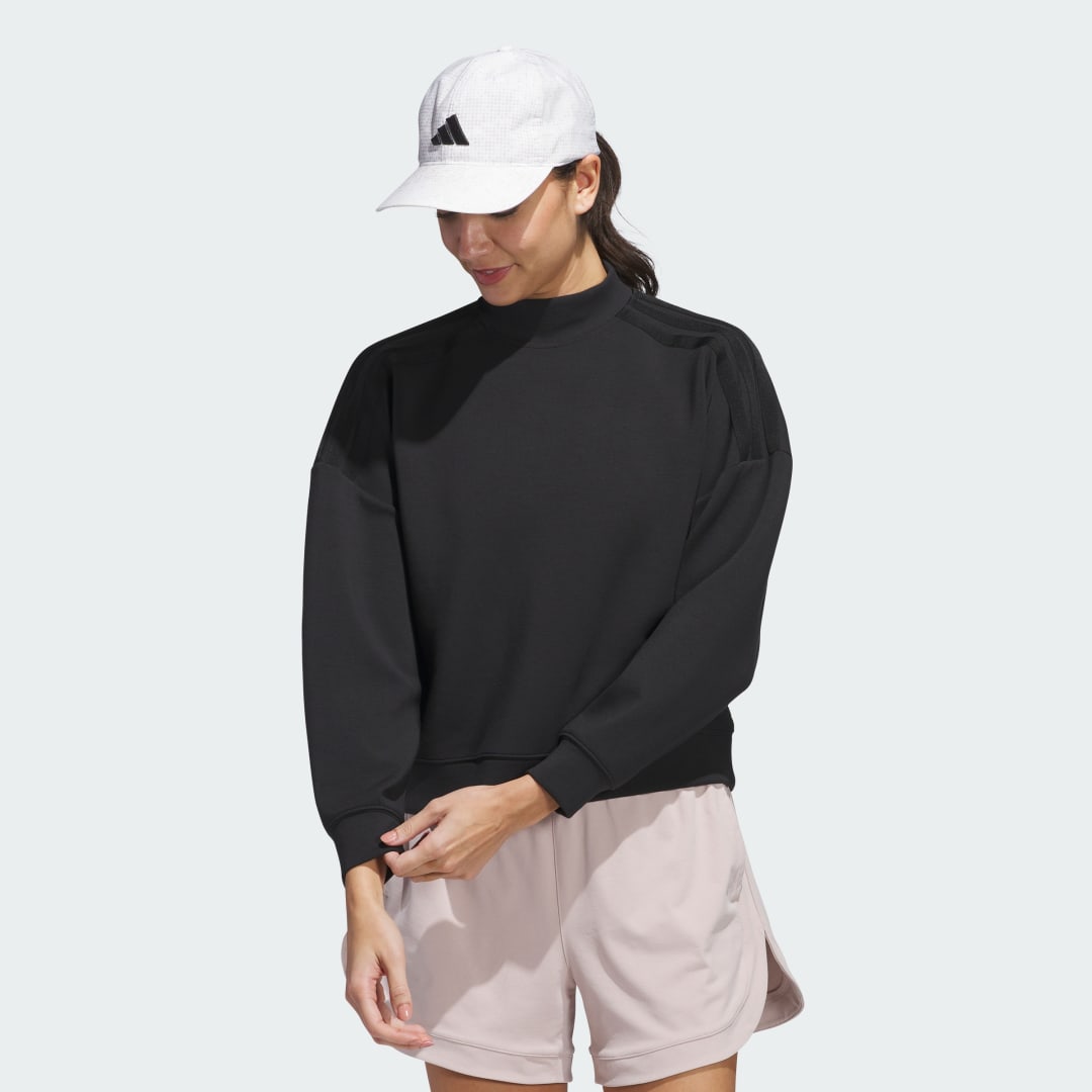 Sweatshirt adidas Performance Beyond Spacer Mock Layer Sweatshirt Sort | JE7367, 0
