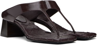 Skopleje Bottega Veneta Bottega Veneta Marella Thong Heeled Sandals Bourgogne | 807023 V3H90, 3