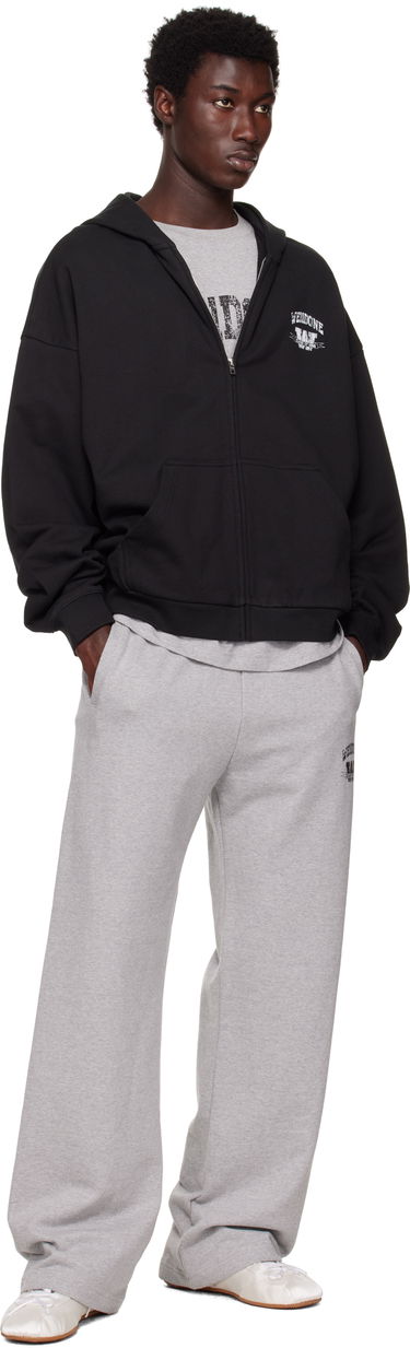 Sweatshirt We11done We11done Collegiate Zip-Up Hoodie Sort | WD-TJ2-25-846-U-BK, 3
