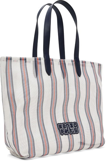 Mulepose KENZO Kenzo 'KENZO Coast Lines' Large Tote Bag Hvid | FF68SA411FS1, 1