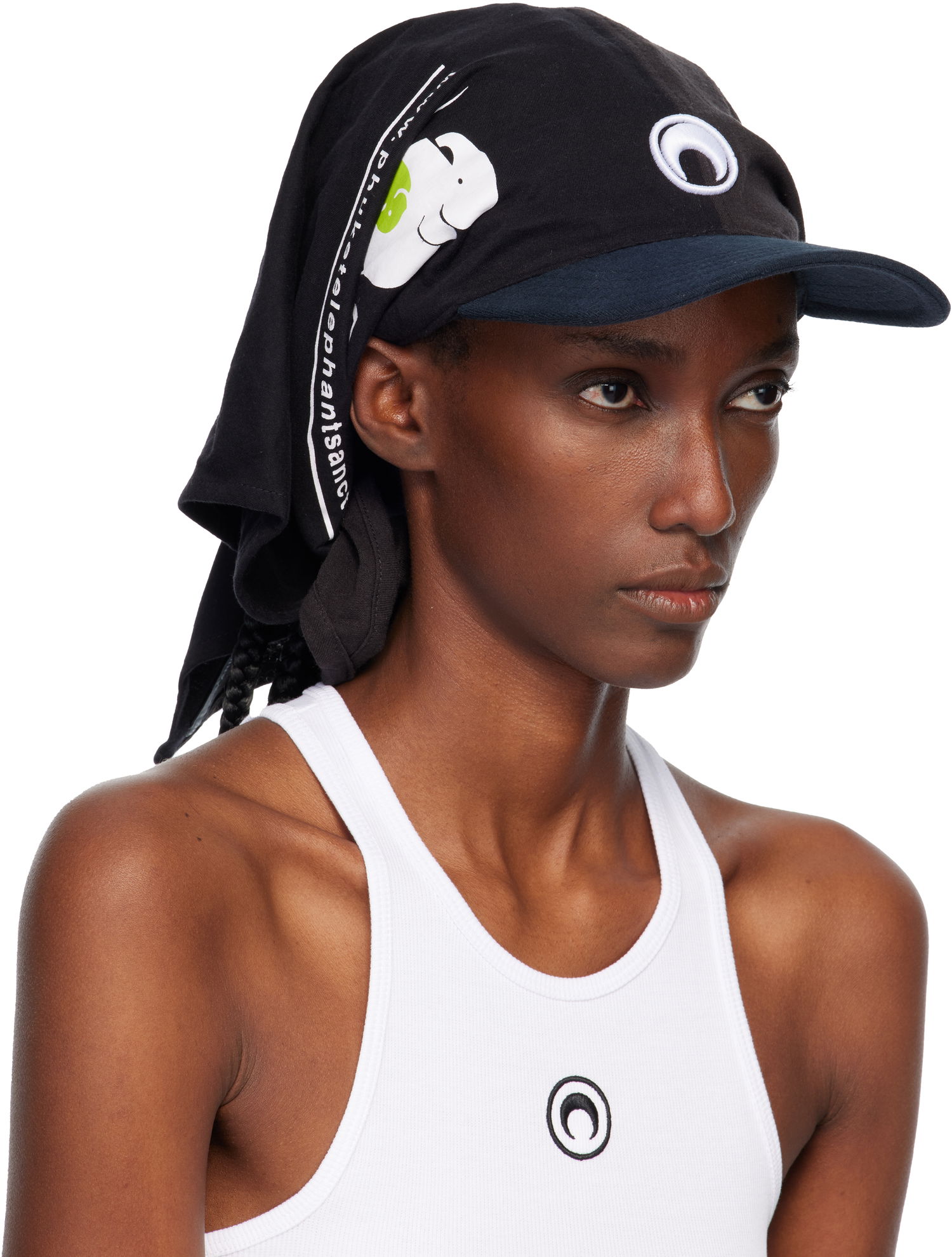 Kasket Marine Serre Regenerated Graphic T-shirts Veiled Cap Sort | UHG029AUJER0003, 1