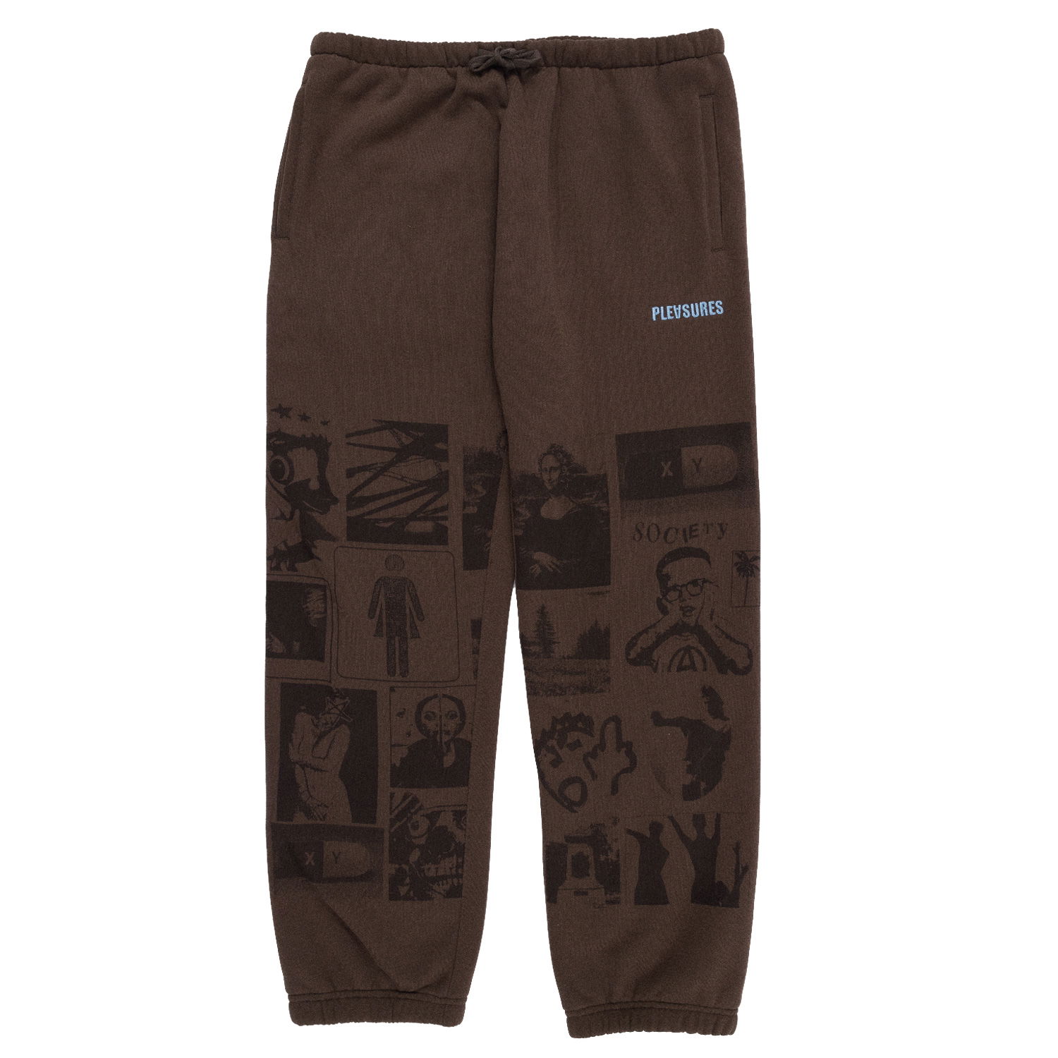 Joggingbukser Pleasures Choices Sweatpants Brown Brun | P23SP041-BROWN, 0